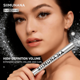 SIIMUNANA Lengthening Volumizing Mascara - 24HR Curling Waterproof Clump-Free