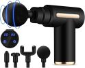 Muscle Massage Gun. Wireless, Touchscreen, Portable. 4 Interchangeable Heads.
