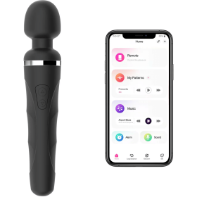 LOVENSE Domi 2 Wand Massager for Women Men, Classic Wand Vibrator, Powerful Stimulator with Dual Rotating Head, Bluetooth App Controlled