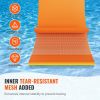 Lily Pad Floating Mat, Large 9x6 FT Floating Water Pad, 3-Layer Floating Dock for Adults Kids, 1.3" Thick Tear-Resistant XPE Foam Raft, Floating Isla